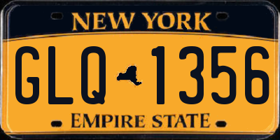 NY license plate GLQ1356