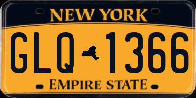 NY license plate GLQ1366