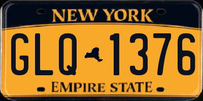 NY license plate GLQ1376