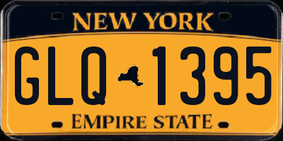NY license plate GLQ1395