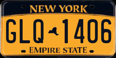 NY license plate GLQ1406