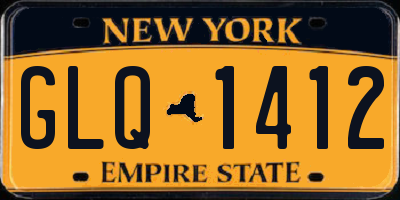 NY license plate GLQ1412