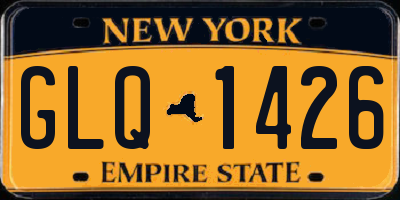 NY license plate GLQ1426