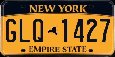 NY license plate GLQ1427
