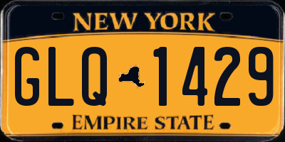 NY license plate GLQ1429
