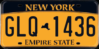 NY license plate GLQ1436