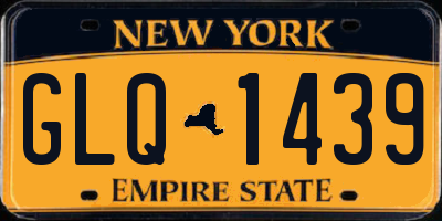 NY license plate GLQ1439