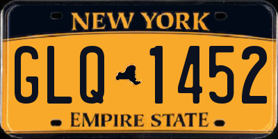 NY license plate GLQ1452