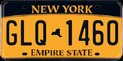 NY license plate GLQ1460