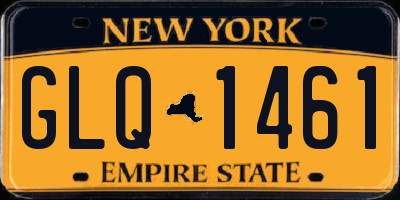 NY license plate GLQ1461