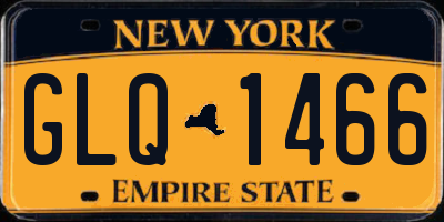 NY license plate GLQ1466