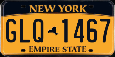 NY license plate GLQ1467