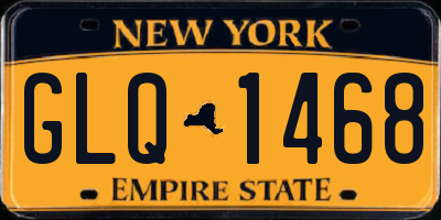 NY license plate GLQ1468