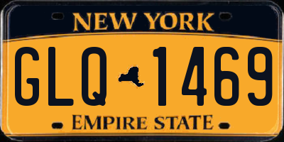 NY license plate GLQ1469