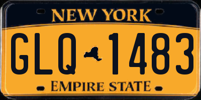 NY license plate GLQ1483