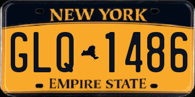 NY license plate GLQ1486