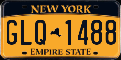 NY license plate GLQ1488