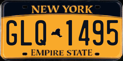 NY license plate GLQ1495