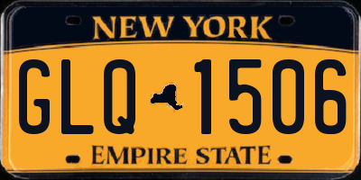 NY license plate GLQ1506
