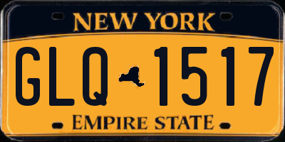 NY license plate GLQ1517