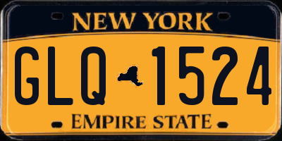 NY license plate GLQ1524