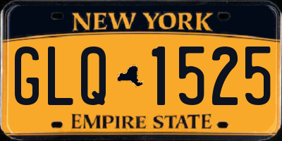NY license plate GLQ1525