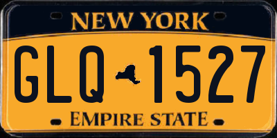 NY license plate GLQ1527