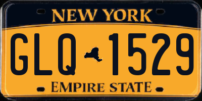NY license plate GLQ1529