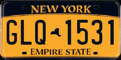 NY license plate GLQ1531
