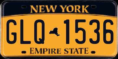 NY license plate GLQ1536