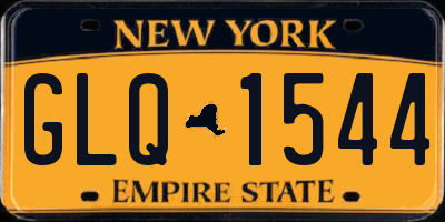 NY license plate GLQ1544