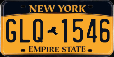 NY license plate GLQ1546