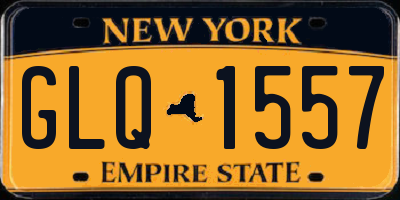 NY license plate GLQ1557
