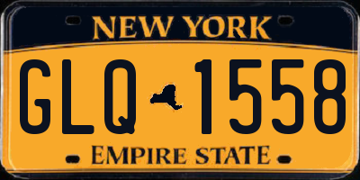 NY license plate GLQ1558