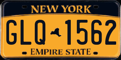 NY license plate GLQ1562