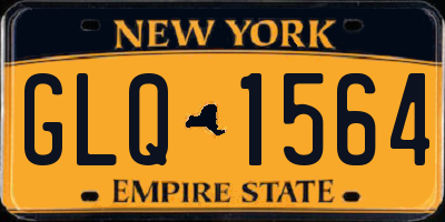 NY license plate GLQ1564