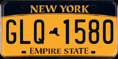 NY license plate GLQ1580