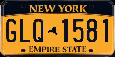 NY license plate GLQ1581