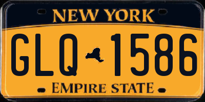 NY license plate GLQ1586