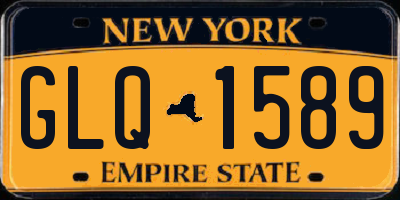 NY license plate GLQ1589