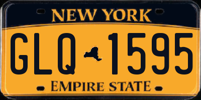 NY license plate GLQ1595