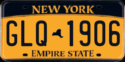 NY license plate GLQ1906