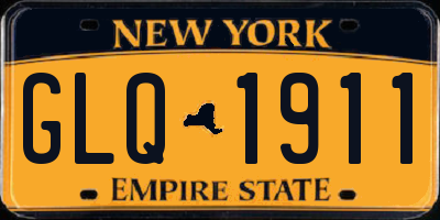 NY license plate GLQ1911