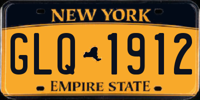 NY license plate GLQ1912