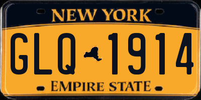 NY license plate GLQ1914