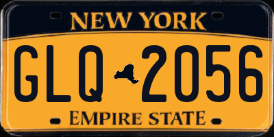 NY license plate GLQ2056