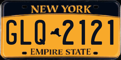 NY license plate GLQ2121
