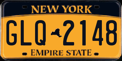 NY license plate GLQ2148