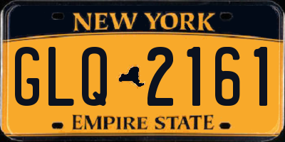 NY license plate GLQ2161
