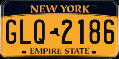 NY license plate GLQ2186